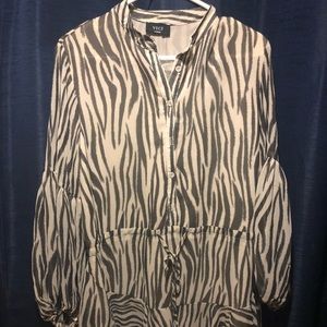 Vici zebra print dress NEVER worn large